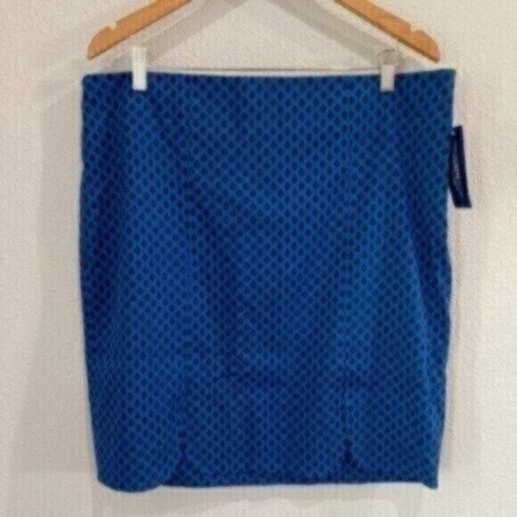 New Eloquii Polka Dot Skirt Office Retro Pinup Mod Career Pencil - Picture 1 of 8